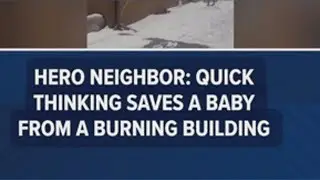 Baby rescued from 2nd-story window in apartment fire