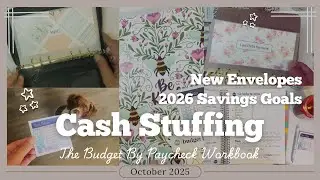 The Budget Mom Cash Stuff Budget By Paycheck Workbook 2025 October Budget!!