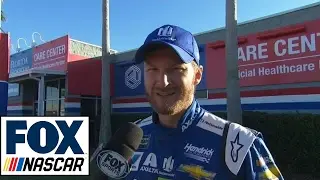 Dale Earnhardt Jr. Post Wreck Interview | 2017 DAYTONA 500 | NASCAR on FOX