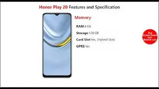 Honor Play 20 Features and Specifications-MobiCR.com