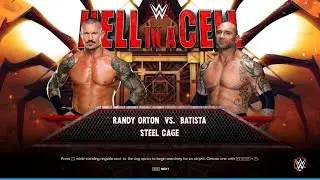 WWE 2K23 - Randy Orton vs Batista | Hell in a Cell | AA Technical |