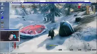 Valheim  Can He Build ! Epic Snowy Cliff Challenge!