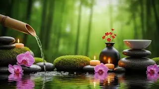 Meditation by the Bamboo Springs | Relaxing Sleep Music 😴🎶 | Bamboo Water 💧🎋 | Stress Relief 🧘✨