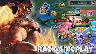 Raz Mid Lane Pro Gameplay | 1vs9 Match Hard Carry | Arena of Valor | Li&ecirc;n Qu&acirc;n mobile| CoT