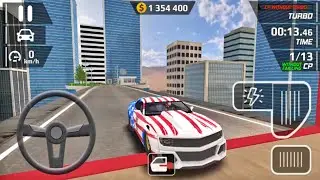 Smash Car Hit Pro Driver Driving Stunts Simulator - American Car Driving City Roof Stunts Gameplay