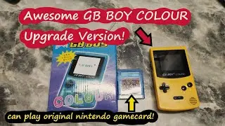 Kong Feng GB Boy Color Open Box Обзор, и он может играть в оригинальную игровую карту Nintendo!