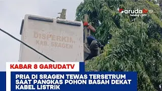 Pria di Sragen Tewas Tersetrum Saat Pangkas Pohon Basah Dekat Kabel Listrik