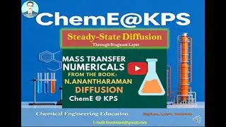 Diffusion Numerical 3 (Steady State Diffusion of A through Non-diffusing B) #masstransfer  #gate2026