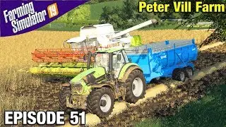 HARVESTING WHEAT Farming Simulator 19 Timelapse - Peter Vill Farm FS19 Episode 51