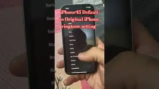 iPhone 15 default to original iPhone ringtone setting #iphone #ringtone #viralshorts #shorts
