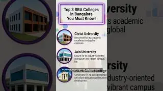Top 3 BBA Colleges in Bangalore You Must Know #christuniversity #mountcarmelcollege #jainuniversity