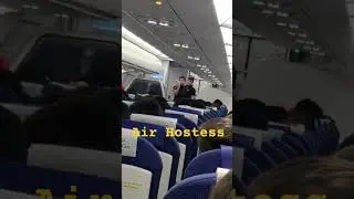 #airlines #plane #airhostess #airplane #announcement #flight #sweet #voice #girl