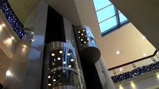 1999 Schindler Hydraulic scenic elevators @ Narvik Storsenter, Narvik, Norway.