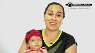 Terrible upper back pain prevented her from holding her baby. Now she can breastfeed without pain!