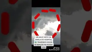 Um Anjo visto no c&eacute;u da janela de um hospital