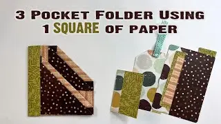 How to Make a 3 Pocket Folder Using Square Sheet of Paper | No Cutting Required #paperfolding