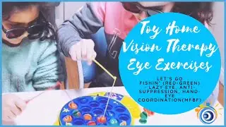 18. Toy Home Vision Therapy Eye Exercises to Strengthen Your Vision - Red-Green Let's Go Fishin'
