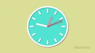 Smooth Clock's Hands Spinning | Animation