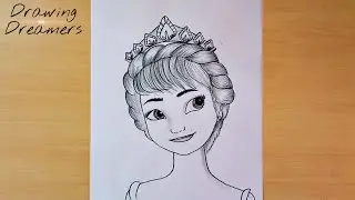 How to Draw Disney Princess Anna - Step by Step Easy