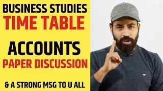 BST. TIMETABLE I ACCOUNTS PAPER DISCUSSION I #20dayspledge