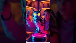Owl Figurine |Scale Hyper-Realistic Collectible with Futuristic Base #shortsfeed  #owl #Figurine
