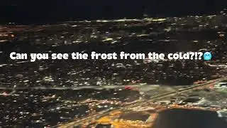 The Beauty of a Night Flight | Calm Skies & City Lights