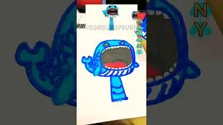 Sprunki OC Bloop Phase 1 with popcorn pens #sprunki #bloop #popcornpen #puffypen #incrediboxsprunki