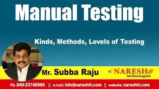 Kinds, Methods, Levels of Testing | Manual Testing Tutorial | Mr.Subba Raju