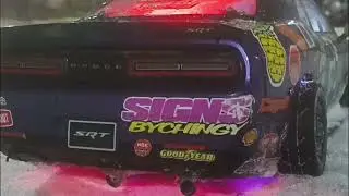 AWD Dodge Challenger SRT (S R/C T)/Fazer Mk2 RC Car Driving in the Snow#subscribe #rc #srt 
