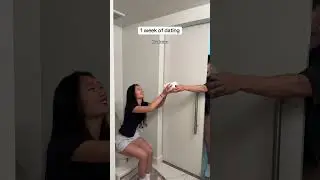 1 неделя знакомства против 1 года знакомства 😂 #пара #пароваякомедия #шорты