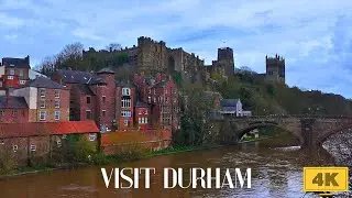 Durham city and Market Hall visit 4K | DURHAM | 4K Narrated Walking Tour | Durham City Centre |