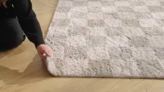 Tapis damier Nestor de la marque INSPIRE