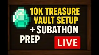 💎 10K Subathon El Dorado  Treasure Vault Setup  | Minecraft Forever World