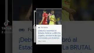 todav&iacute;a no jugaba y ya lo estaban atacando🔥🇨🇱#ligamx #lichnovsky #subscribe #fyp #viral #america