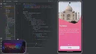 ASMR Programming - onBoarding ui with flutter CustomClipper - No Talking