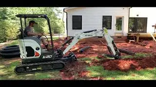 Bobcat E20 Installing Drain Lines