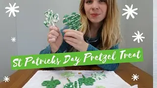 DIY ST PATRICKS DAY TREAT IDEA | Shamrock Pretzel Treat for St Patricks Day