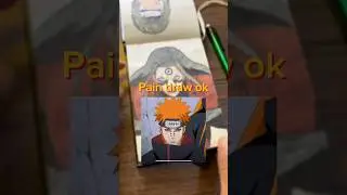 Pain drawing 💀 | naruto drawing || anime drawing #shorts #anime #drawing #art
