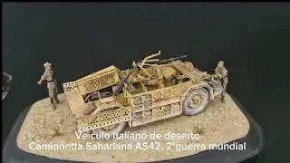 Italian vehicle Sahariana AS42, 1/35 scale. Italeri.