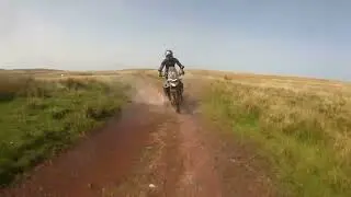 Roman Road, South Wales on a Triumph Tiger 900