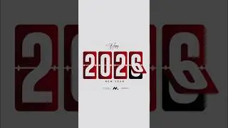 New Year Design in Adobe Illustrator #newyear2026 #newyearposter #newyeardesign #mgraphics