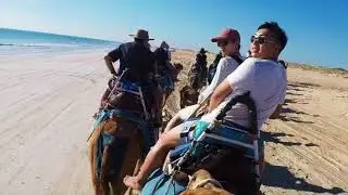 Pre-Sunset Camel Ride Tour Cable Beach, Broome, Western Australia (4K)