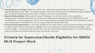 IGNOU MLIS Project Dissertation (MLIP-002) A Comprehensive Guideline | IGNOU PROJECT