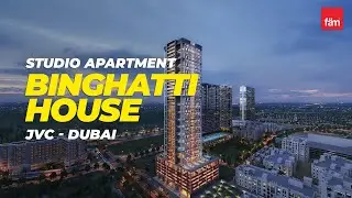 Spacious Studio Apartment in Binghatti House, JVC - Dubai