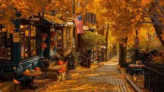 Positive Mood with Happy Morning Jazz 🍁 Cozy Autumn Ambience and Exquisite Jazz Music ✨