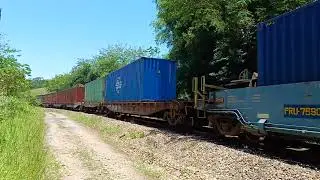 MRS Logistica - Dupla de C38 no KRV s&oacute; de containers em Carlos Sampaio - Nova Igua&ccedil;u - RJ