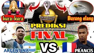 Argentina VS prancis - FINAL WORLD CUP QATAR 2022 ||prediksi kura-kura vs burung elang