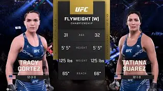 EA Sports UFC 5 Gameplay Tracy Cortez vs Tatiana Suarez