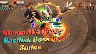 10man AVA Raid Basilisk Boss | albion online avalonian basilisk boss | avalonian dungeon | harshpvx