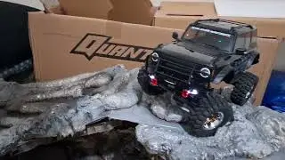 Trx4m bronco trying out my mini crawler course #rc #all #youtube #youtuber #fun 